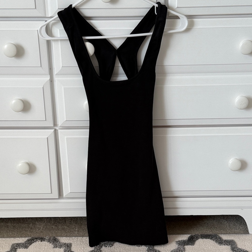 Princess Polly Black Cross-Back Mini Dress